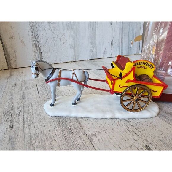 Lemax brewery wagon carriage enchanted Forest Xmas accessory horse - Picture 2 of 8